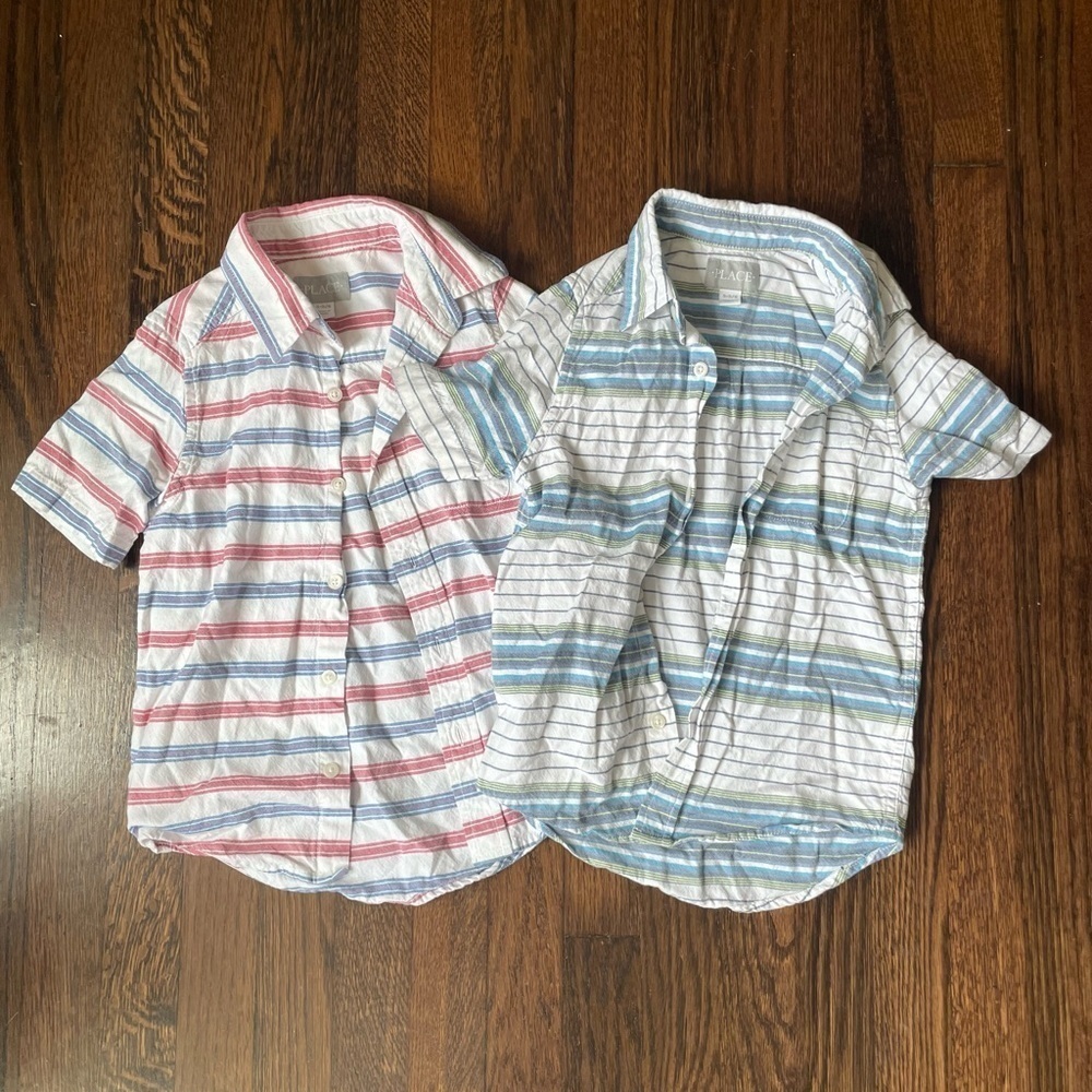 Children’s place boys bundle of 2 button down shirts